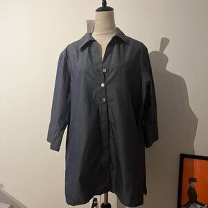 NWT Foxcroft Non-Iron Shirt Size 16W (Pamela Tunic)